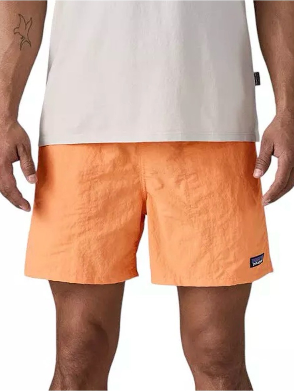 Patagonia Men’s 5” Baggie Shorts in Heirloom Peach Quick Dry Pockets Outdoor L